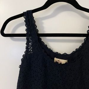 Navy Lace Hollister Cami Tank Top, Size Small